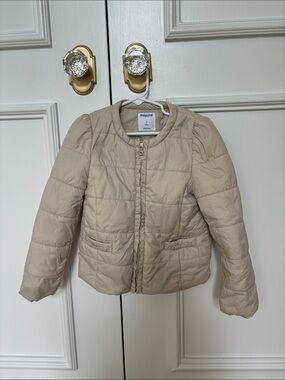 Mayoral Beige Girls' Puffer Jacket